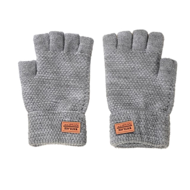 CAIROYAR Guantes térmicos térmicos de invierno sin dedos cálidos: use el teléfono móvil ✨γ
