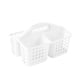 thumbnail image 1 of Estante De Plástico Para Ducha Con 3 Compartimentos Estante De Limpieza Portátil Con Separadores Y Asa (Blanco), 1 of 2