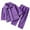 Purple, variant on Kids Christmas Pajamas Kids Santa Pajamas Crewneck Long Sleeve Top Pants Outfits for The Holidays Boys Size Pajamas 8-9 Years