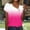 Pinky, variant on Summer Tops for Women 2026 Gradual Casual Short Sleeve T-Shirt Fashion Slanted Neck Button Shirts