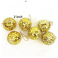 thumbnail image 4 of 72-Piece Mirror Disco Ball Decoration, Party or DJ Lighting Effects, Home Stage Props (2 Inches, Gold), 4 of 7