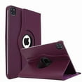 thumbnail image 1 of 360° Swivel Rotating Case for Apple iPad Pro 13 inch 2024 Multi-Angle Viewing Stand, PU Leather Cover, Auto Wake Up with Protective Elastic Strap - Purple, 1 of 4