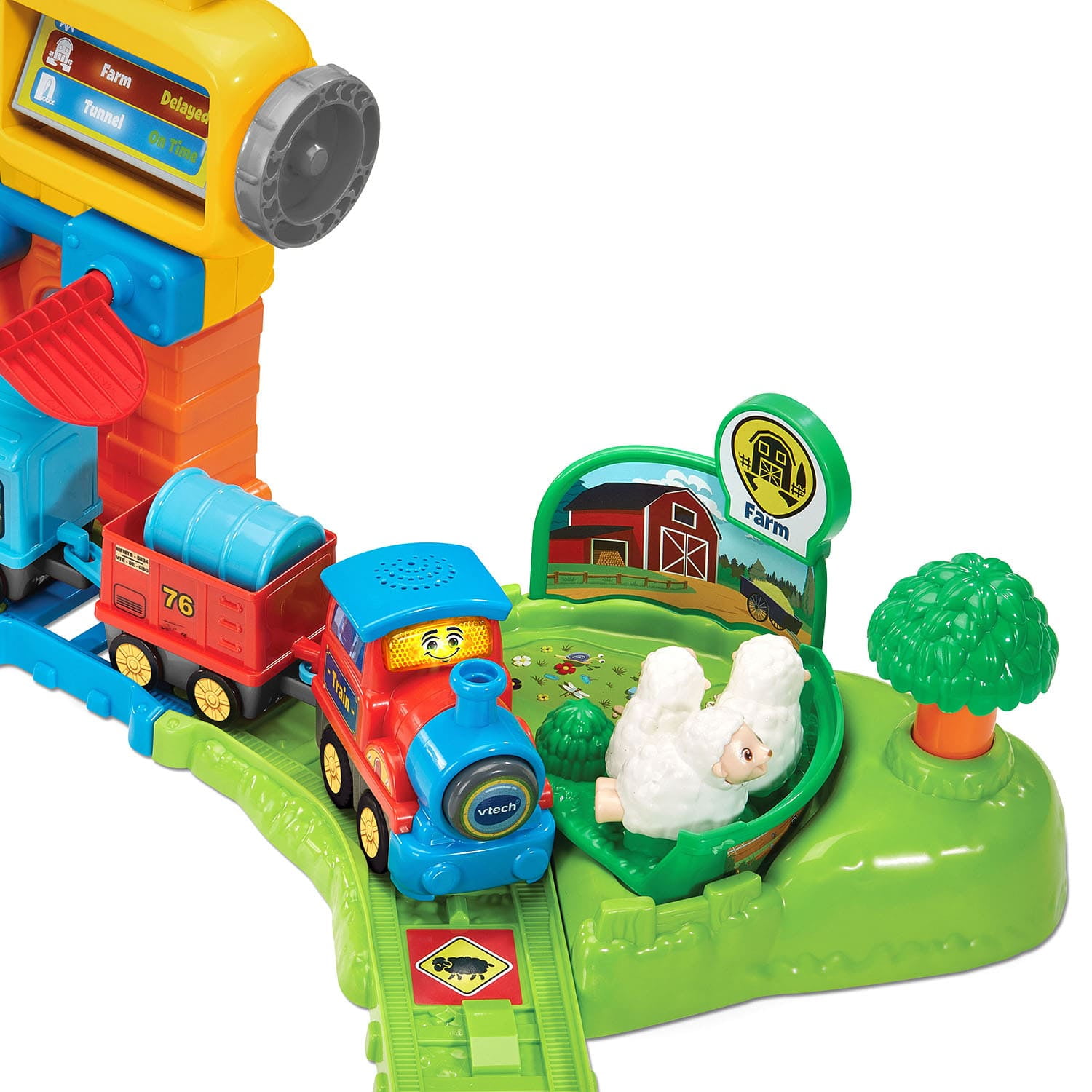 VTech® My First Motorized Train Set with SmartPoint Train - English Version, 1.5+ Yrs