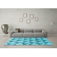 thumbnail image 3 of Ahgly Company Indoor Rectangle Oriental Light Blue Industrial Area Rugs, 4' x 6', 3 of 4