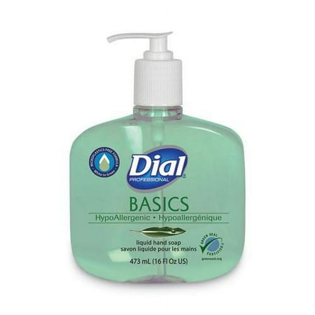 Dial Basics Liquid Hand Soap, Hypoallergenic & Dermatologist-Tested, 12 oz (2 Pack)