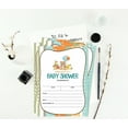 thumbnail image 6 of Inkdotpot 30Jungle Animals Baby Shower Invitation Cards Gender Neutral Fill In Blank Invites, 6 of 7