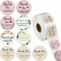 EROCK 500pcs 1" Thank You Stickers Thank You For Supporting Small Business Labels