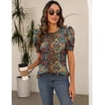 thumbnail image 3 of Zeagoo Womens Tops Short Sleeve Summer Cute T Shirts Crewneck Blouses Dressy Casual Tunics Office Work Tops, 3 of 5