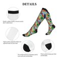 thumbnail image 5 of Rateoe Vegetable (2) Compression Socks for Women and Men 20-30mmHg-Circulation Support Socks Knee High Nurse Pregnant Running Medical and Travel Athletic, 5 of 7