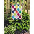 thumbnail image 2 of JSDART Nineteen Retro Candy Color Inspired Polka Dot Pattern Sixties Garden Flag Decorative Flag House Banner 12x18 inch, 2 of 2