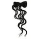 thumbnail image 1 of Extensión de cola de caballo rizada de 14 pulgadas con lazo, color negro natural, con clip, elegantes extensiones de cabello para mujeres y niñas, 1 of 7