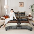 thumbnail image 4 of Feelyou Western Lake House Queen Comforter Set, Countryside Bedding Comforter Set, 3pcs, 4 of 8