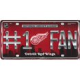 thumbnail image 1 of Detroit Red Wings #1 Fan License Plate, 1 of 2