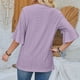 thumbnail image 5 of KIHOUT Blusa de manga corta con cuello redondo y estampado de moda de verano para mujer, camisetas divertidas, blusas para mujer, liquidación, 5 of 5