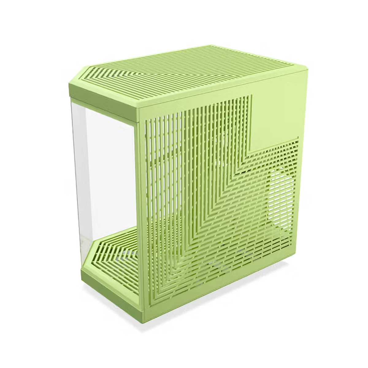 HYTE Y70 Dual Chamber Modern Aesthetic Tempered Glass E-ATX Mid-Tower Gaming Computer Case, Matcha Milk