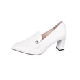 thumbnail image 2 of Women's Slipper Women's Casual Versatile Plus-Size Shoes Spring/Summer Style Trendy Comfortable Pointed-Toe High-Heeled On Heeled Fashion Shoes,White,39, 2 of 9
