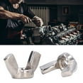 thumbnail image 4 of 50Pcs Wing Nuts Assortment Kit 304 Stainless Steel Hand Twist Tighten Hardware Nut Fasteners Replacement DIN 315  Wing Nuts Parts, 4 of 8