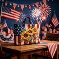 thumbnail image 4 of Twfbrm 4th of July Patriotic Tote Bag, Red White and Blue Quilted Shoulder Bag, USA 250th Anniversary Commemorative Handbag, Reusable Independence Day Shopping Bags Gifts for Friends Family, 4 of 6