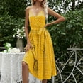 thumbnail image 2 of IROINNID Wrap Dress For Women Fashion Dot Print Long Sleeve Casual Dress V-Neck Below The Knee Dress, 2 of 8