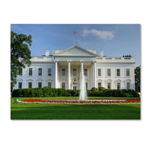 Trademark Fine Art "White House" Canvas Art by CATeyes