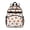 Basketball and Leopard White Pattern, variant on Basketball and Star Navy Pattern Cute School Backpack Bag for School with Padded Back and Adjustable Shoulder Straps 15.25"x11.5"x5.25"