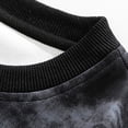 thumbnail image 6 of HOMADLES Mens Crewneck Sweatshirt Graphic Big and Tall Print Pullover Tops Stretch Soft Casual Sweatshirts Black Size 5XL, 6 of 9