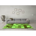 thumbnail image 3 of Ahgly Company Indoor Round Abstract Green Modern Area Rugs, 3' Round, 3 of 4