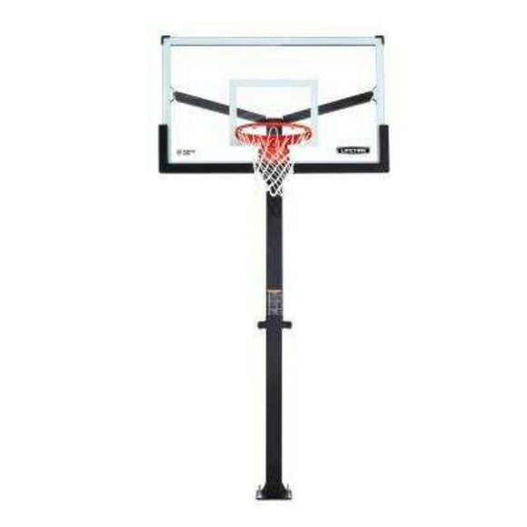 LIFETIME - Panier de basket Mammoth à boulonner, panneau en verre trempé 60 po