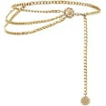 thumbnail image 7 of XIATIAN Chain Belts for Women Fashion Plus Size Waist Chain Belt Gold Silver Waist Belt Belly Chain Waist Belt Body Chain for Dress, 7 of 7