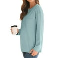 thumbnail image 3 of Shine Up Sweatshirts for Women Long Sleeve Shirts Fall Crewneck Loose Fit Lightweight Tops, 3 of 6