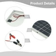 thumbnail image 4 of 15W 12V Waterproof Solar Panel Kit with for Alligator Clip Solar Panel Ip65 for Home Indoor Outdoor Portable Solar Charger, 4 of 9