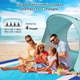 thumbnail image 3 of Carpa de playa AugFir 225 x 150 x 140 cm para 4 personas UV50+ Shelter, 3 of 8