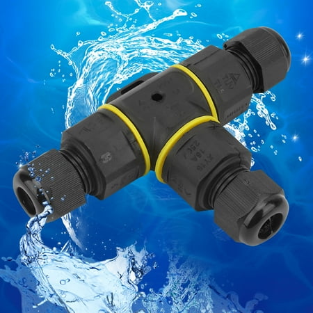 

Octpeak 3 Pin Junction Box IP68 T-shape Connector Street Lamp Outdoor Waterproof Equipment Underwater Light Buried Light