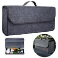 thumbnail image 2 of Large Anti Slip Compartment Boot Storage Organizer Tool Car Storage Bag Car Trunk Organizer Soft Felt Storage Box Accessories, 2 of 7