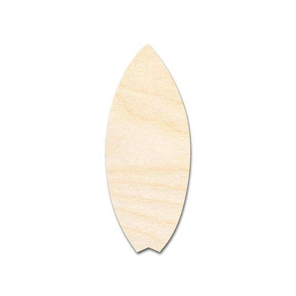Unfinished Wood Fishtail Surfboard Shape 18" / 1/2"