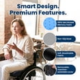 thumbnail image 5 of Everlasting Comfort Wheel Chair Pad, Tail Bone Medical Cushion, Ergonomic Gel Memory Foam, Black, 5 of 9