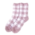 thumbnail image 7 of Slipper Socks for Women with Grippers Non Fuzzy Grip Winter Warm Cozy Thick Comfy Soft Cabin Socks, 7 of 7