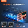 thumbnail image 2 of VEVOR RV Converter 80 Amp 110V AC to 12V DC RV Power Converter Battery Charger, 2 of 9
