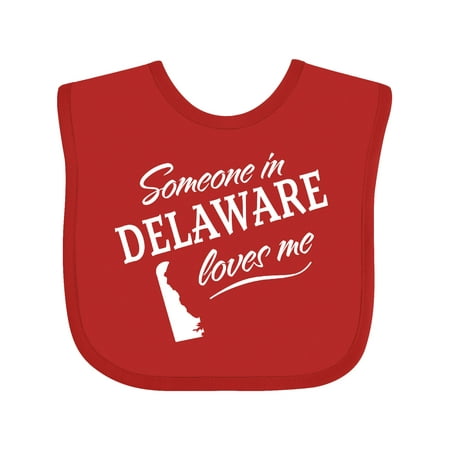 

Inktastic Someone in Delaware Loves Me Gift Baby Boy or Baby Girl Bib