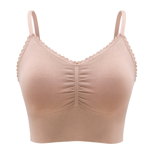 Comfortable Plus Size Lace Wireless Bralette for Women - Low-Impact Activity Sleep and Workout Sports Bra - Soft Breathable Fabric with Full Coverage and Support - Perfect for Everyday