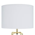 thumbnail image 5 of Nourison 24" Gold Geometric Metal Table Lamp, Modern, Transitional for Bedroom, Dining Room, Living Room, Office, Brass, 5 of 7
