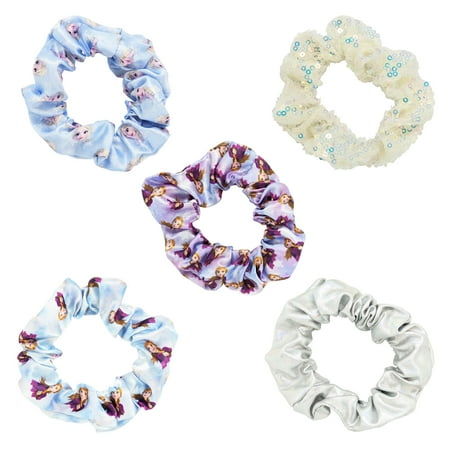 Frozen 2 Girls Scrunchies, 5-Pieces