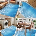 thumbnail image 5 of 4'x6' Area Rugs, Blue Coastal Indoor Outdoor Area Rug for Living Room Bedroom, Summer Beach Ocean Seawater Nautical Washable Bathroom Rugs Kitchen Floor Carpet Mats Home Decor Aesthetic, 5 of 8
