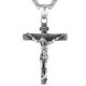 thumbnail image 4 of Men Necklace Jesus Cross Dangle Anti Rust Stainless Steel Jesus Pendant, 4 of 4
