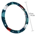 thumbnail image 4 of Christmas Snowman 14.5 Inch Printing PVC Leather Steering Wheel Cover Car Wheel Covers Auto Accessories, 4 of 6