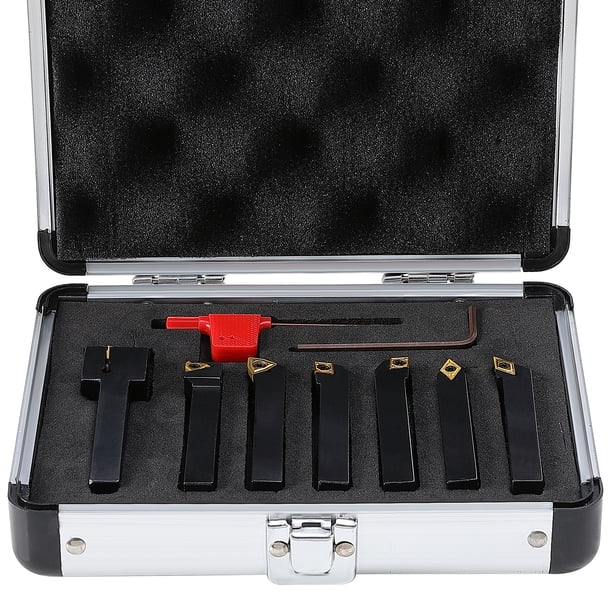 Precise 8 Piece 1/4" Shank HSS Lathe Tool Set| Penn Tool Co., Inc