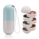 thumbnail image 2 of Lindo Organizador De Medicina, Caja De Medicina Semanal De Fibra De Grano Rotativa Manteniendo 7 Compartimentos Impermeables Para Viaje De Negocios, 2 of 8