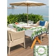 thumbnail image 5 of Outdoor Tablecloth with Umbrella Hole for Patio/Picnic/Party/Camping, Spring Eucalyptus Leaves Waterproof Table Cloth Rectangle Table Cover Washable, Farmhouse Botanical Gray Wood (52"x 70"), 5 of 8