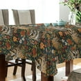 thumbnail image 3 of JSTEL Owl Rose Flower Table Cloth Rectangle 60 x 90 Inch Tablecloth Anti Wrinkle Table Cover for Dining Kitchen Parties, 3 of 6