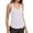A1-White1734, variant on XIAONU Solid Print Tank Top for Women Sleeveless Scoop Neck Athletic Tops